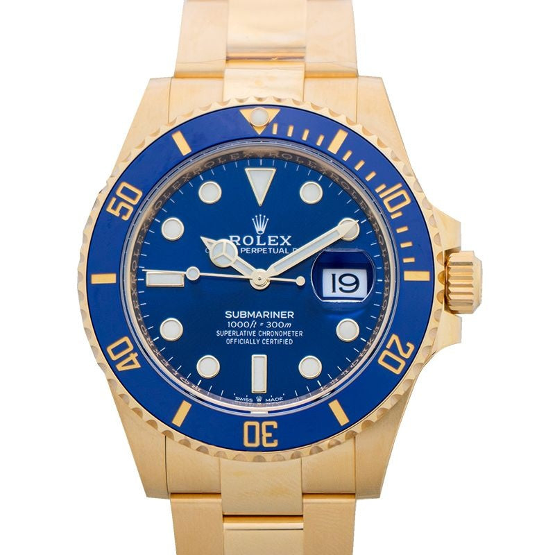 Submariner 41 mm blaues Zifferblatt in 18 Karat Gelbgold 126618LB-0002