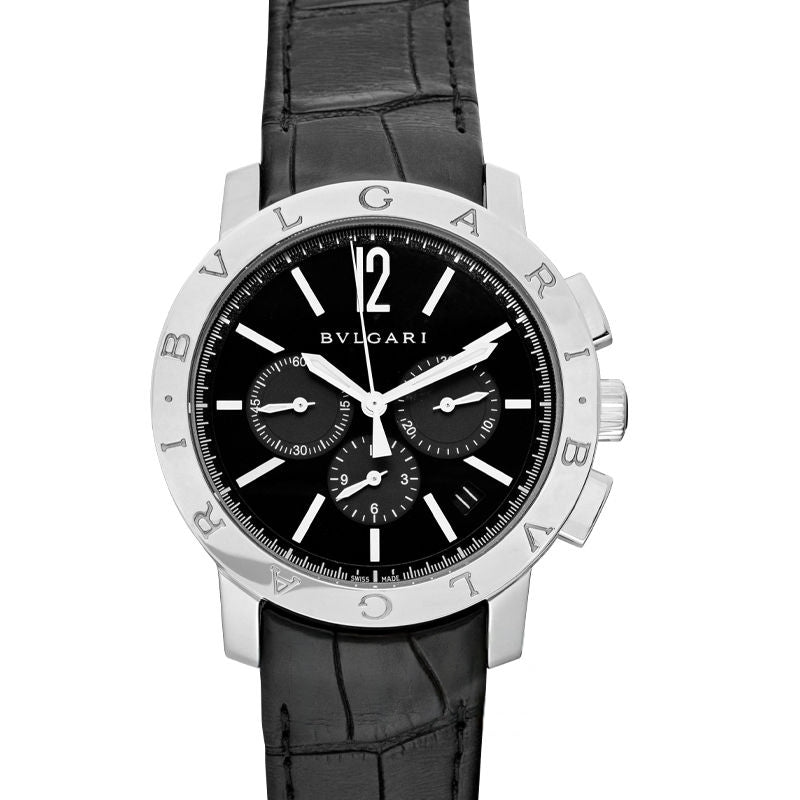 Bvlgari Bvlgari 41 mm schwarzes Zifferblatt aus Edelstahl 102043