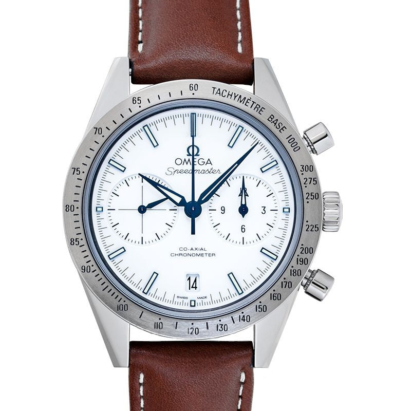 Speedmaster 41,5 mm weißes Zifferblatt aus Titan 331.92.42.51.04.001