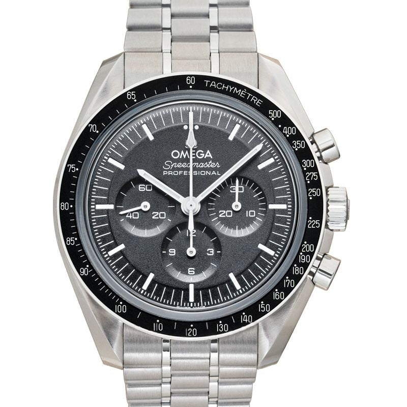 Speedmaster 42 mm schwarzes Zifferblatt aus Edelstahl 310.30.42.50.01.002