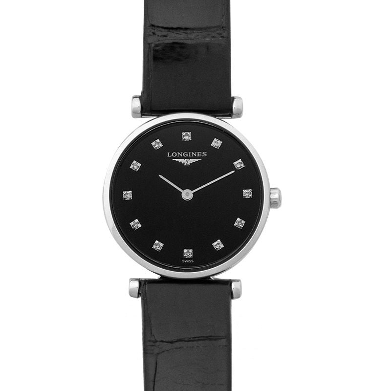 La Grande Classique, 24 mm, schwarzes Zifferblatt aus Edelstahl, L42094582