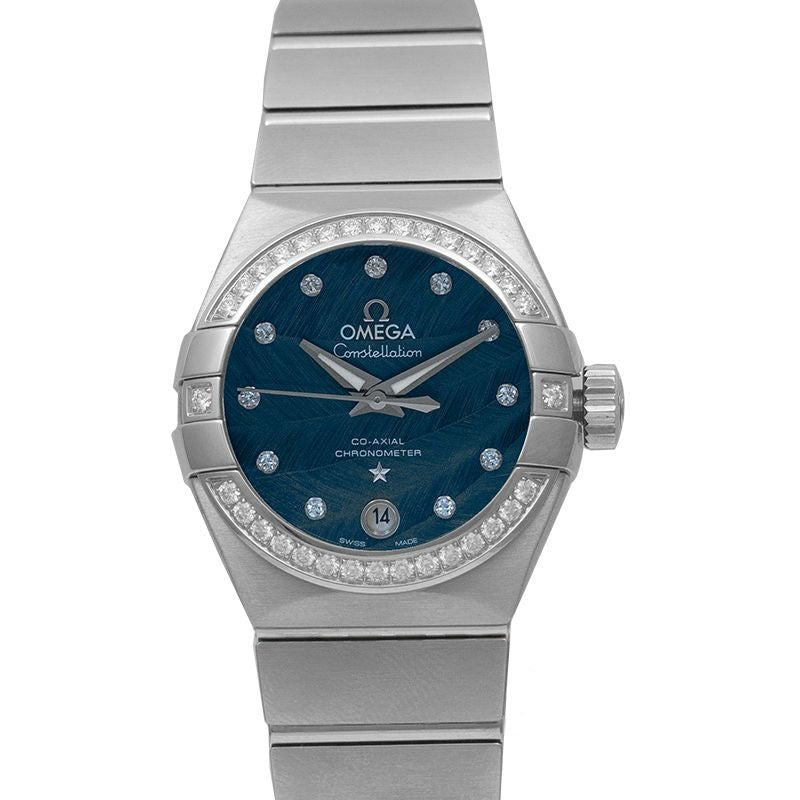 Constellation 27 mm blaues Zifferblatt aus Edelstahl 123.15.27.20.53.001