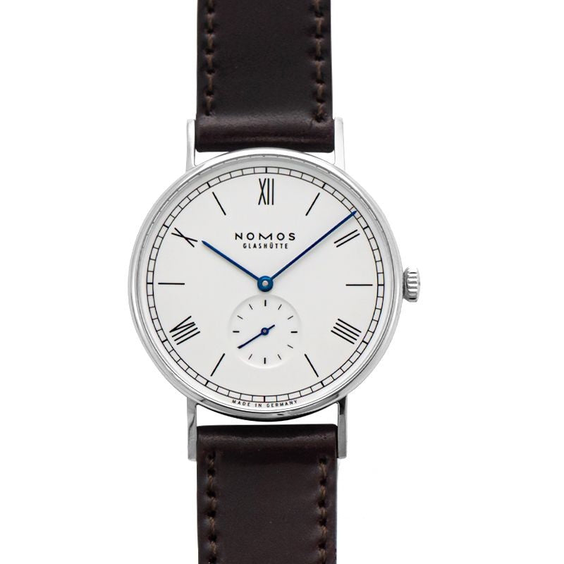 Ludwig 37,5 mm Emaille-Zifferblatt in Weiß aus Edelstahl, dreiteilig 237