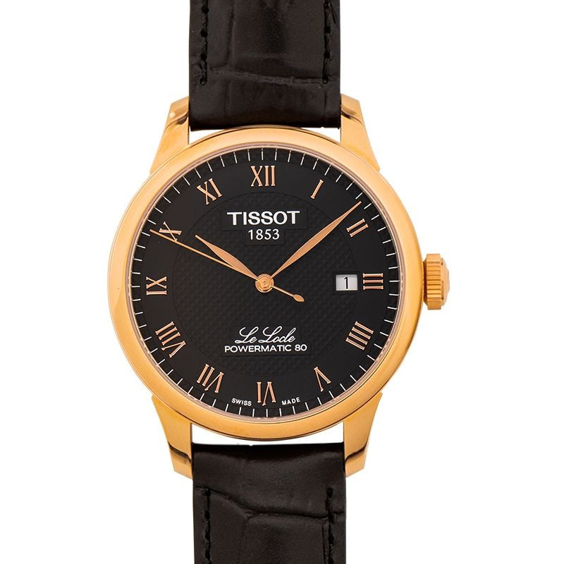 T-Classic 39,3 mm schwarzes Zifferblatt aus Edelstahl T006.407.36.053.00