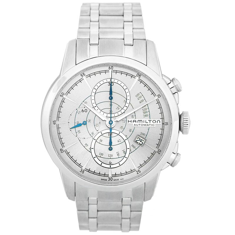 American Classic 44 mm graues Zifferblatt aus Edelstahl H40656181