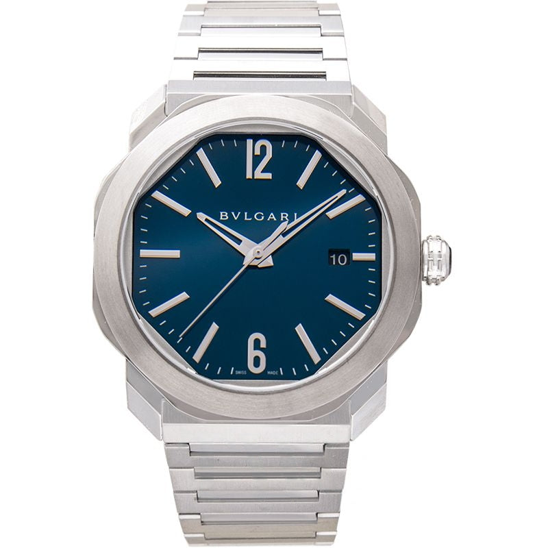 Octo 41 mm, blaues Zifferblatt aus Edelstahl 102856