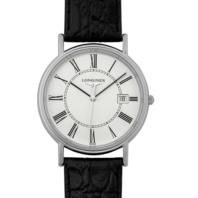 P?sence 38,5 mm weißes Zifferblatt aus Edelstahl L47904112