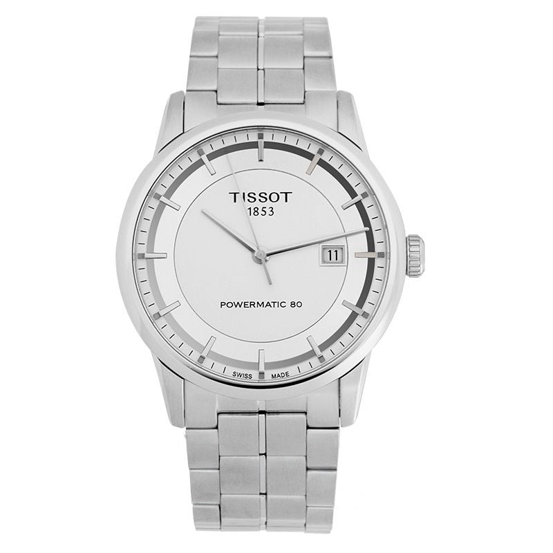 T-Classic 42 mm silbernes Zifferblatt aus Edelstahl T086.407.11.031.00