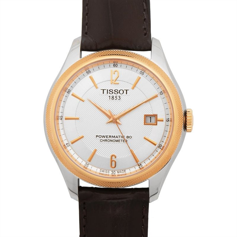 T-Classic 39 mm silbernes Zifferblatt aus Edelstahl T108.408.26.037.00