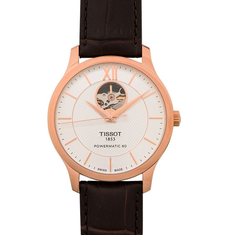 T-Classic 40 mm silbernes Zifferblatt aus Edelstahl T063.907.36.038.00