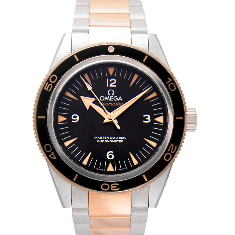 Seamaster 41 mm, schwarzes Zifferblatt aus Edelstahl 233.20.41.21.01.001