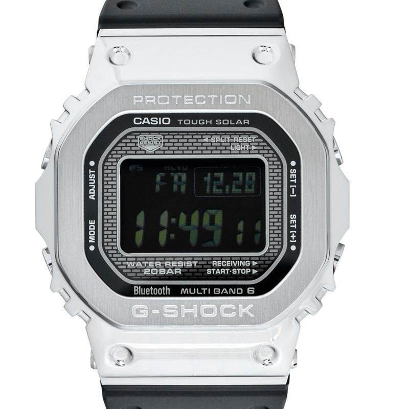 G-Shock Schwarzes Zifferblatt aus Edelstahl GMW-B5000-1JF