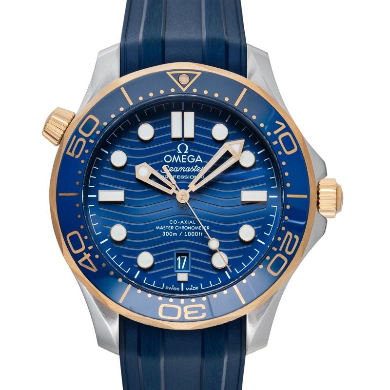 Seamaster 42 mm blaues Zifferblatt aus Edelstahl 210.22.42.20.03.001