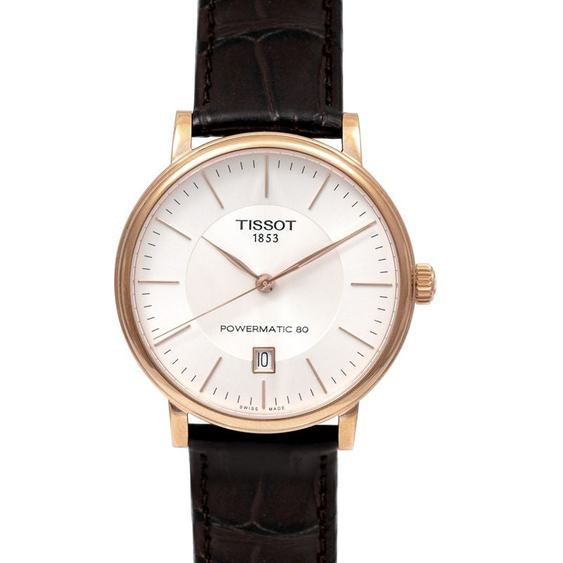 T-Classic 40 mm weißes Zifferblatt aus Edelstahl T122.407.36.031.00