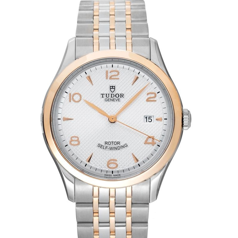 Tudor 1926 39 mm silbernes Zifferblatt aus Edelstahl 91551-0001