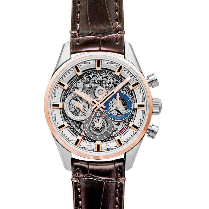 Chronomaster 38 mm Skelett-Zifferblatt aus Edelstahl, Roségold 51.2151.400/78.C810