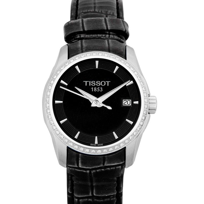 T-Trend 32 mm schwarzes Zifferblatt aus Edelstahl T035.210.66.051.00