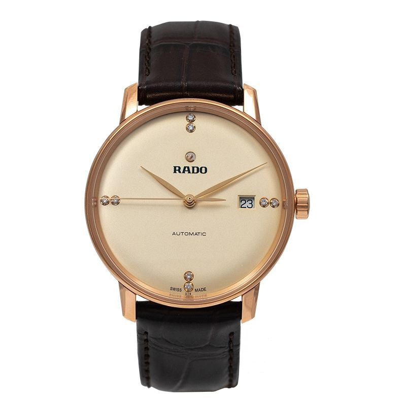 Coupole 38 mm Champagner-Zifferblatt aus Edelstahl R22861765