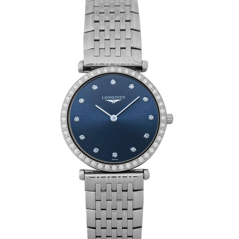 La Grande Classique – 29,00 mm blaues Zifferblatt mit Sonnenschliff aus Edelstahl L45230976