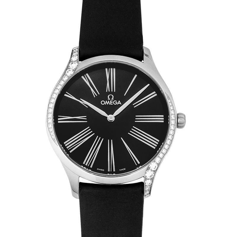 De Ville 39 mm schwarzes Zifferblatt aus Edelstahl 428.17.39.60.01.001