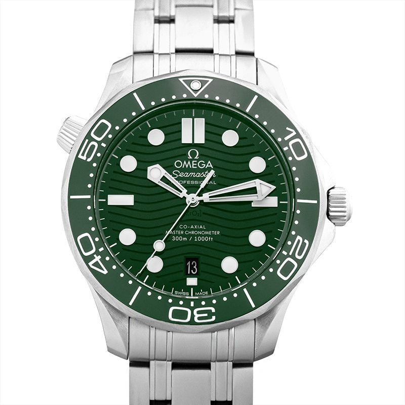 Seamaster 42 mm grünes Zifferblatt aus Edelstahl 210.30.42.20.10.001
