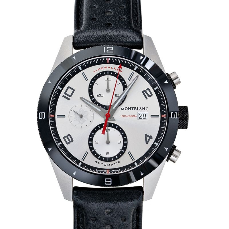 TimeWalker 43 mm silbernes Zifferblatt aus Edelstahl 116100