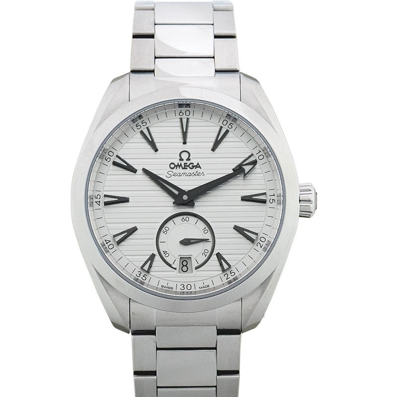 Aqua Terra 41 mm silbernes Zifferblatt aus Edelstahl 220.10.41.21.02.002