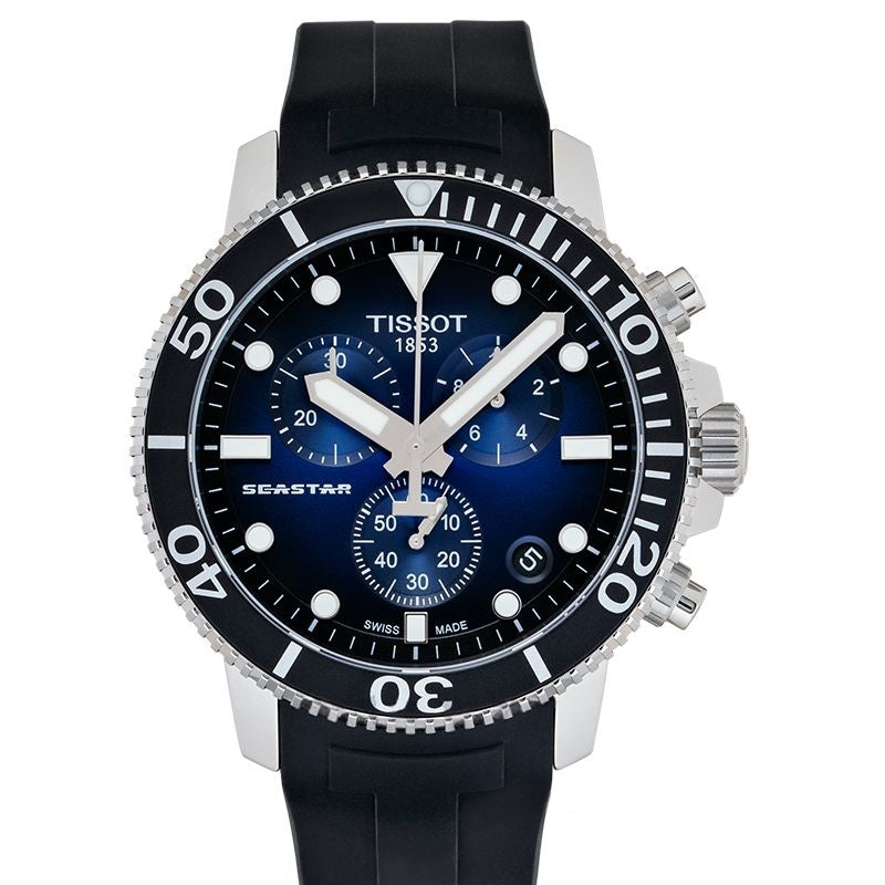 T-Sport 45,5 mm blaues Zifferblatt aus Edelstahl T120.417.17.041.00