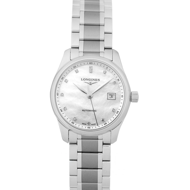 Die Longines Master Collection 29 mm Perlmuttzifferblatt aus Edelstahl L22574876