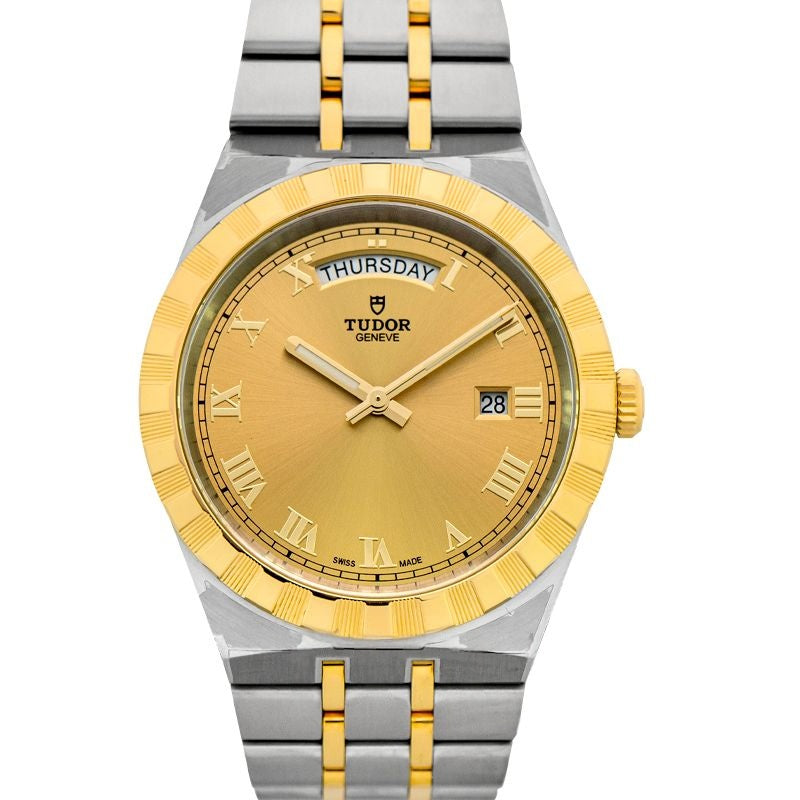 Tudor Royal 41 mm Champagner-Zifferblatt aus Edelstahl 28603-0004