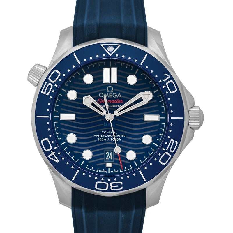 Seamaster 42 mm blaues Zifferblatt aus Edelstahl 210.32.42.20.03.001