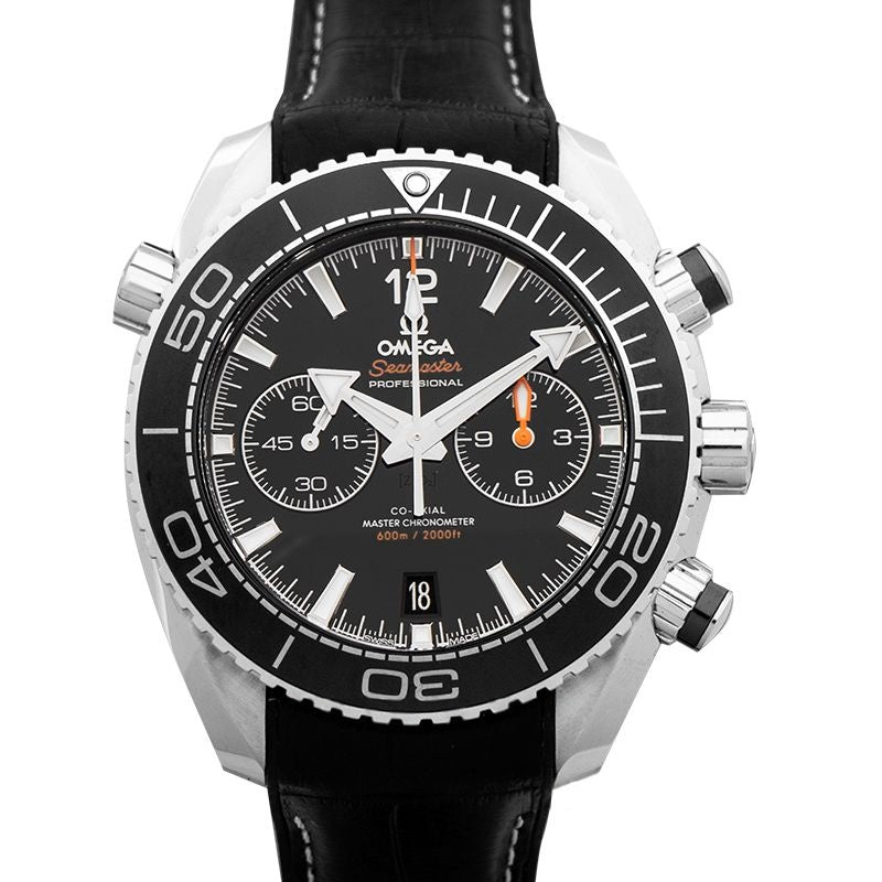 Seamaster 45,5 mm schwarzes Zifferblatt aus Edelstahl 215.33.46.51.01.001