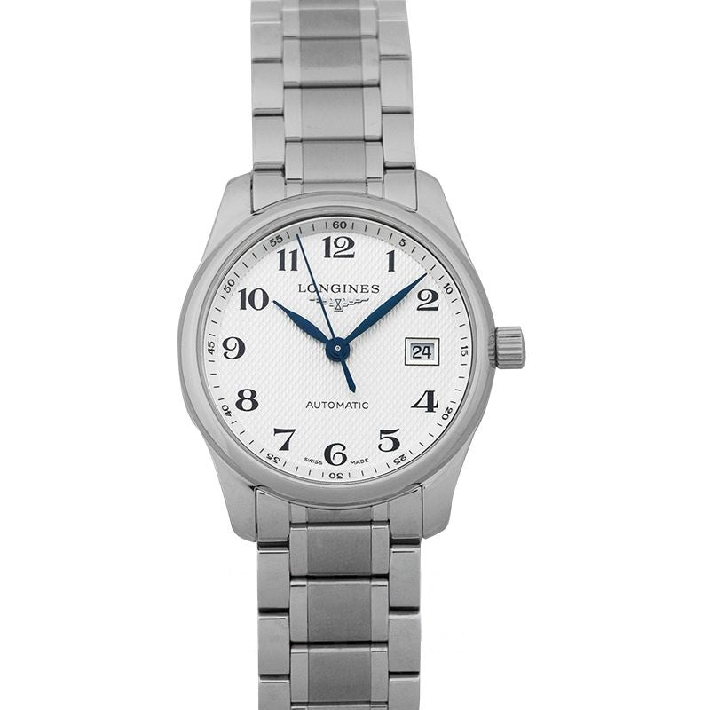 Die Longines Master Collection 29 mm weißes Zifferblatt aus Edelstahl L22574786