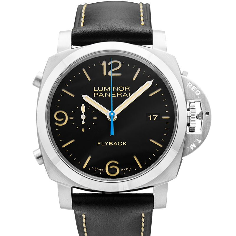 Luminor 1950 44 mm schwarzes Zifferblatt aus Edelstahl PAM00524