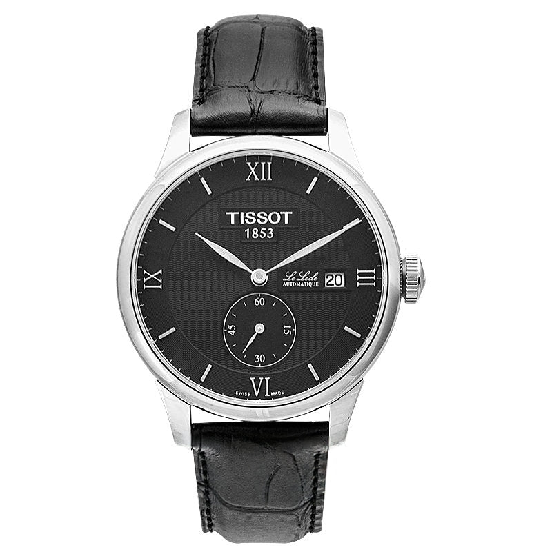 T-Classic 39,2 mm schwarzes Zifferblatt aus Edelstahl T006.428.16.058.01