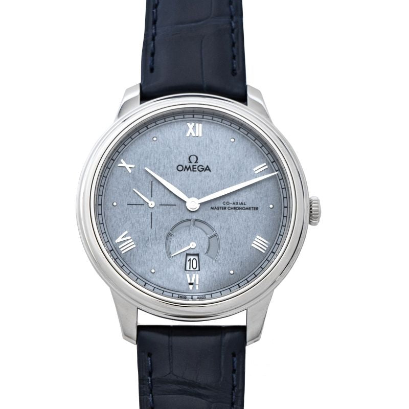 De Ville 41 mm blaues Zifferblatt aus Edelstahl 434.13.41.21.03.001