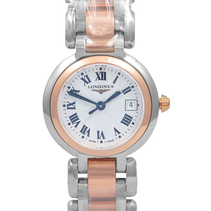 Longines PrimaLuna 26,5 mm silbernes Zifferblatt aus Edelstahl L81105786