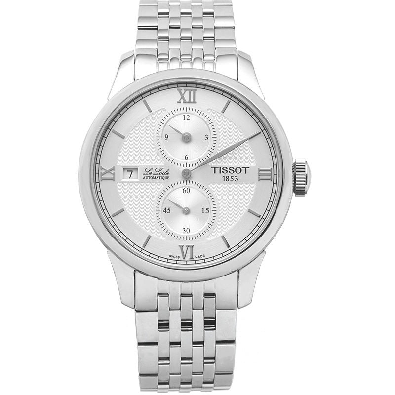 T-Classic 39 mm silbernes Zifferblatt aus Edelstahl T006.428.11.038.02