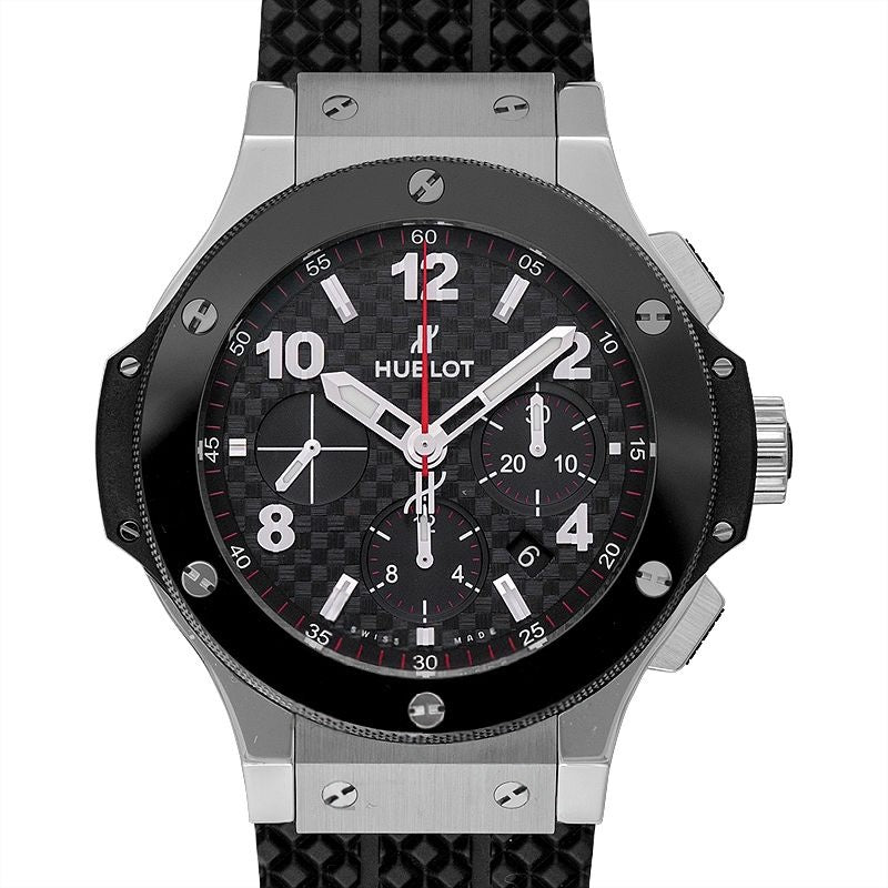Big Bang 44 mm schwarzes Zifferblatt aus Edelstahl 301.SB.131.RX