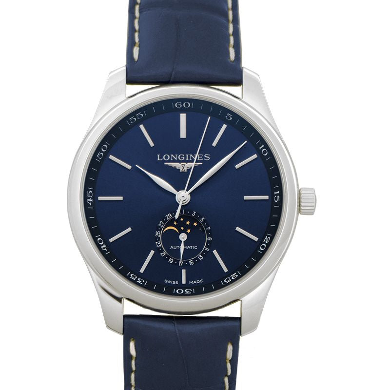 Die Longines Master Collection 42 mm blaues Zifferblatt aus Edelstahl L29194920