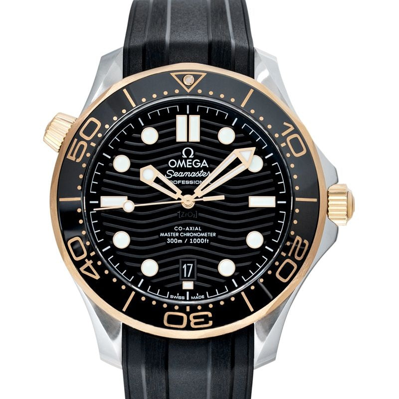Seamaster 42 mm schwarzes Zifferblatt aus Edelstahl 210.22.42.20.01.001