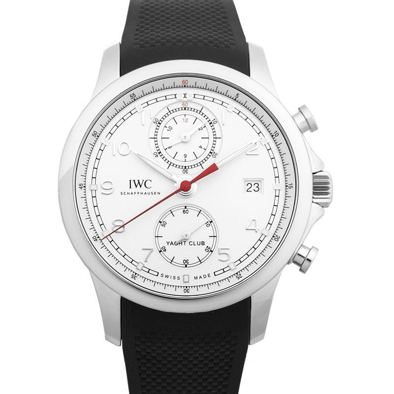Portugieser 43,5 mm weißes Zifferblatt aus Edelstahl IW390502