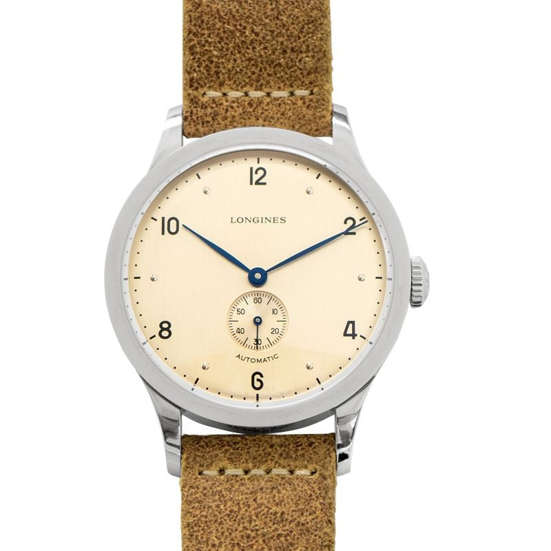Longines Heritage 40 mm Kupferzifferblatt aus Edelstahl L28134660