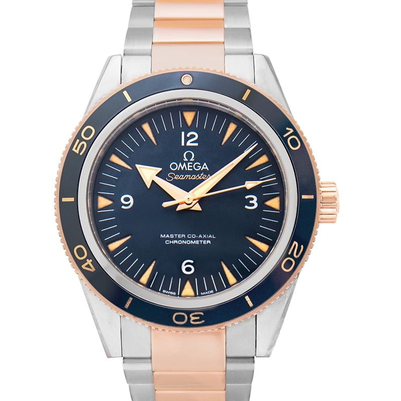 Seamaster 41 mm blaues Zifferblatt aus Titan 233.60.41.21.03.001