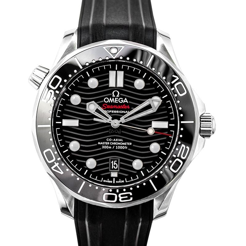 Seamaster 42 mm schwarzes Zifferblatt aus Edelstahl 210.32.42.20.01.001