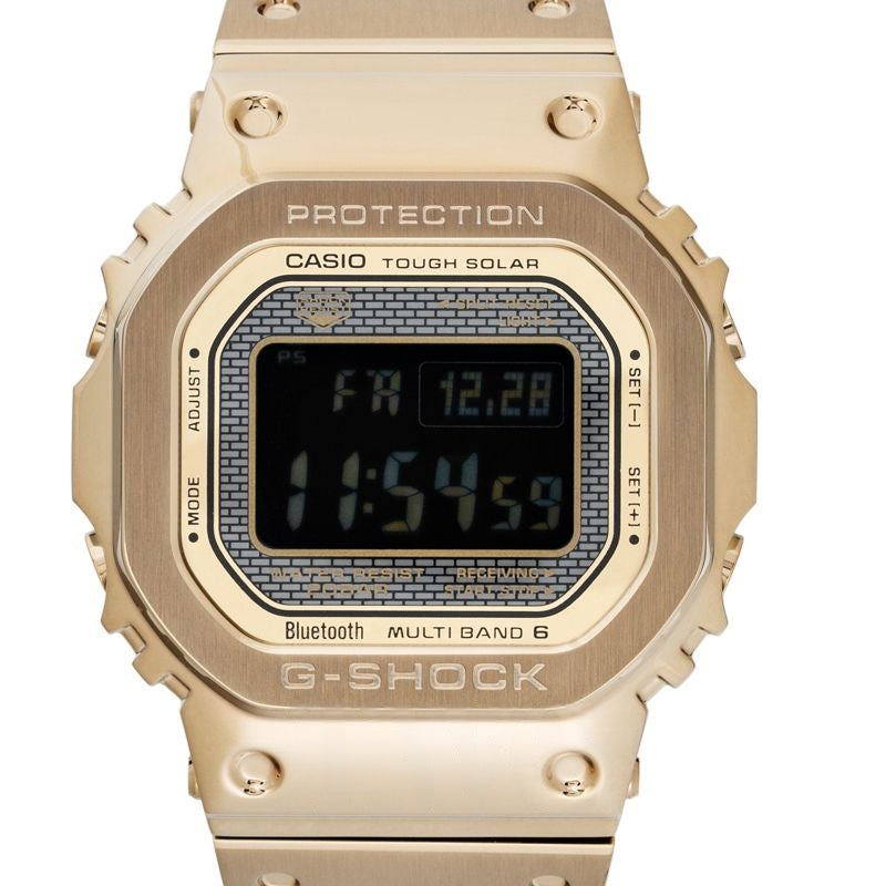 G-Shock 43,2 mm schwarzes Zifferblatt aus Edelstahl GMW-B5000GD-9JF