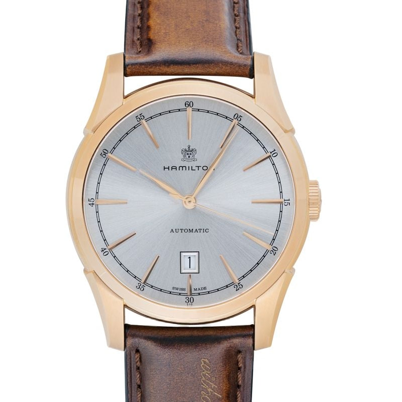 American Classic 42 mm silbernes Zifferblatt aus Edelstahl H42445551
