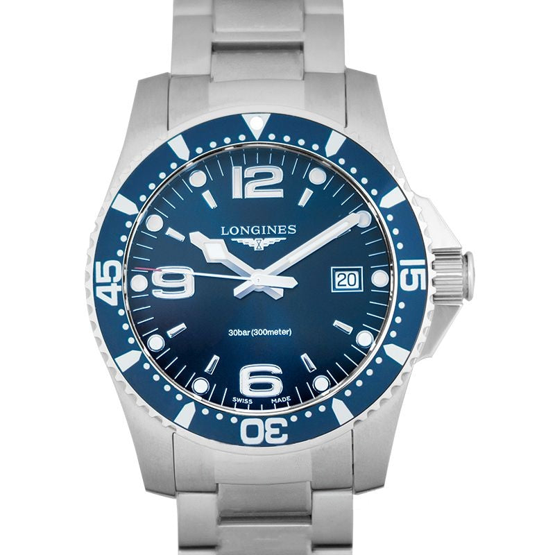HydroConquest 41 mm blaues Zifferblatt aus Edelstahl L37404966