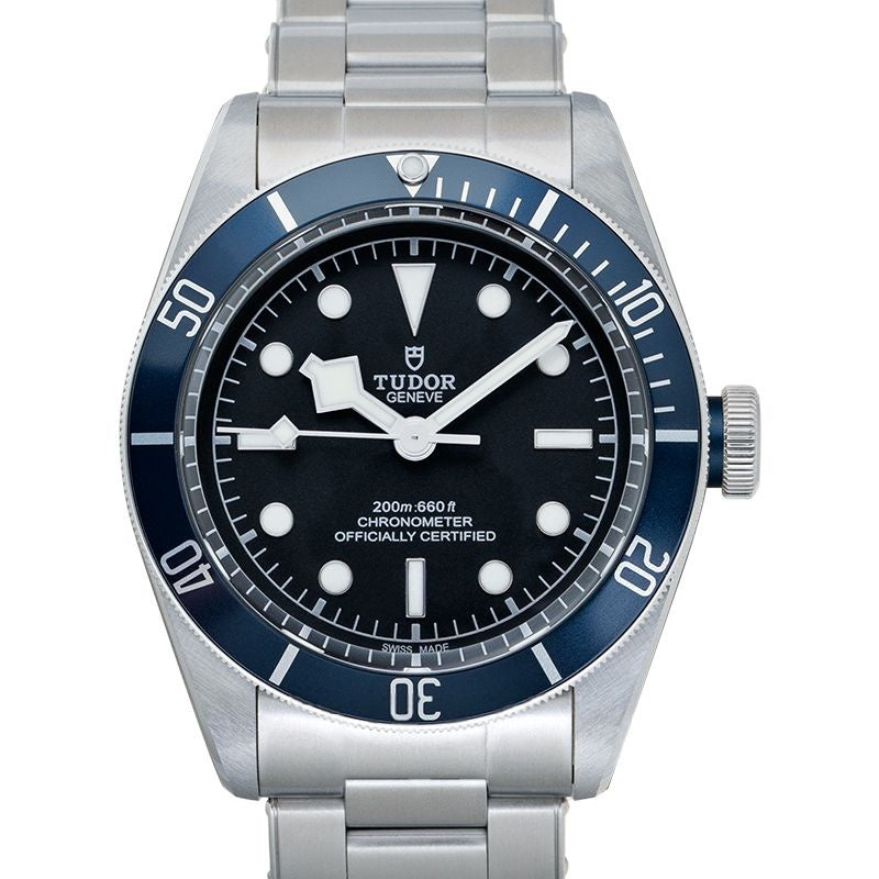 Heritage Black Bay 41 mm schwarzes Zifferblatt aus Edelstahl 79230B-0008
