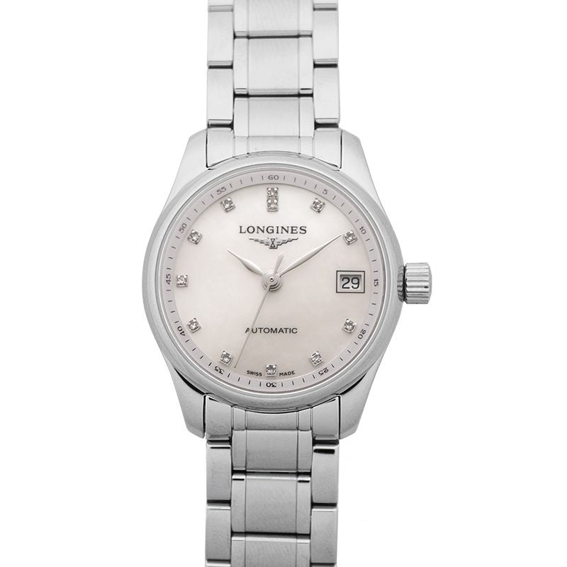 Die Longines Master Collection 25,5 mm Perlmutt-Zifferblatt aus Edelstahl L21284876